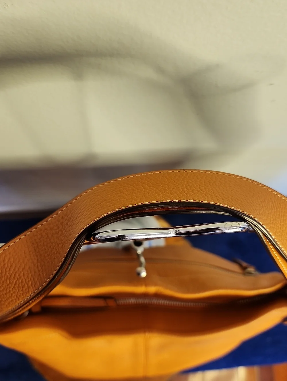 Coach Leather Covertible Duffle Bag In Tangerine NWT $358 Has Some Small Marks